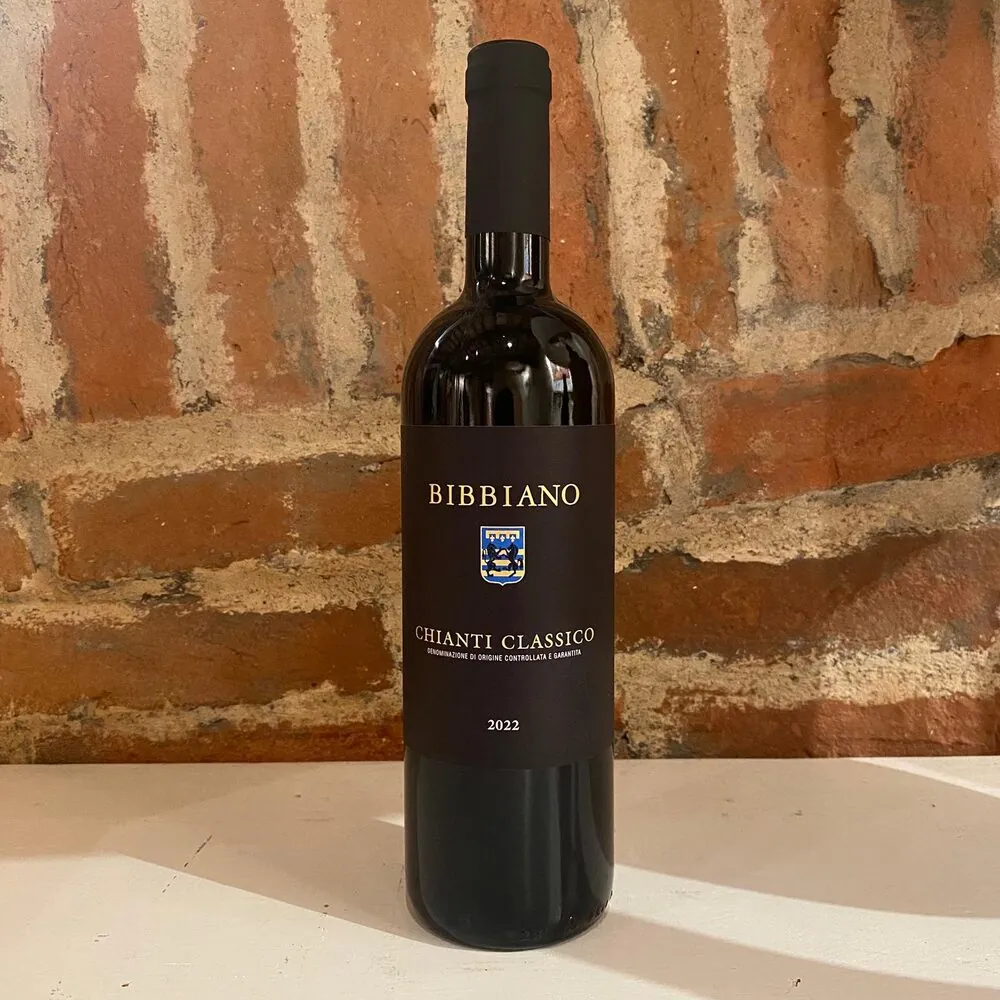 Una botella de Bibbiano Chianti Classico