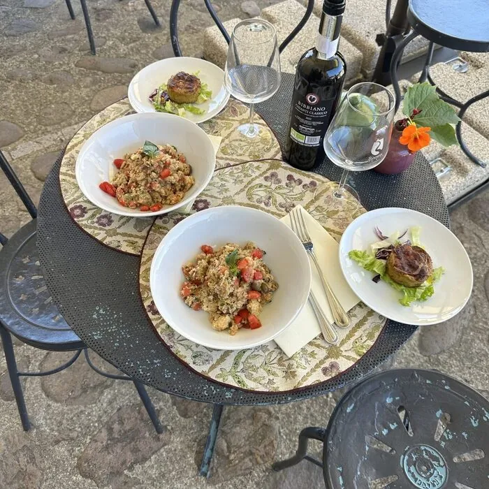 Dishes at the Wine Bistrot