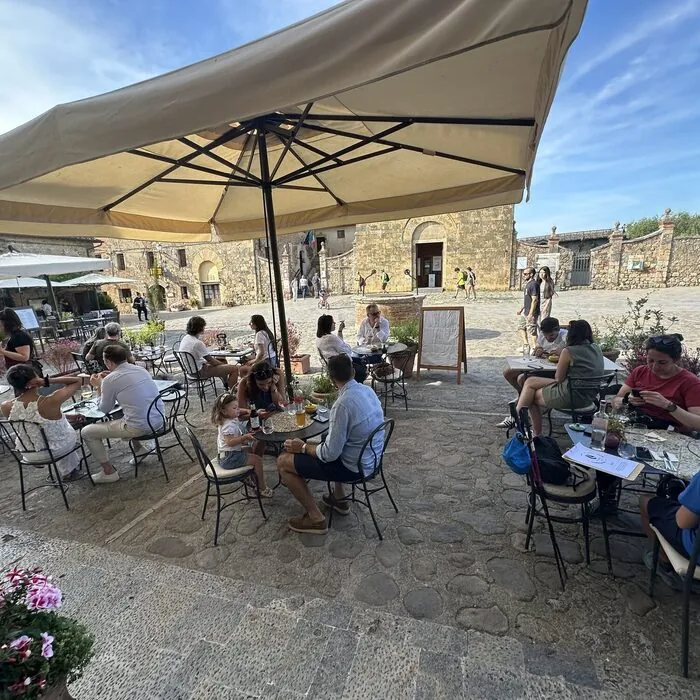 The tables out on the square
